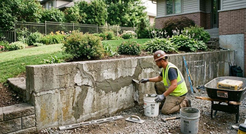 Brick Retaining Wall Repair