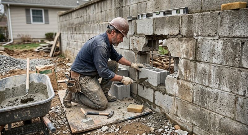 Block Wall Repair in La Jolla, CA
