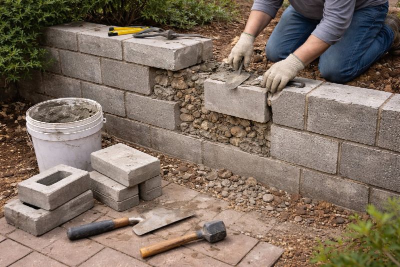 Block Wall Repair in Vista, CA