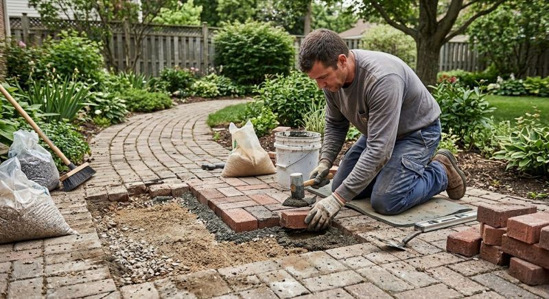Brick Pathway Repair in San Diego, CA