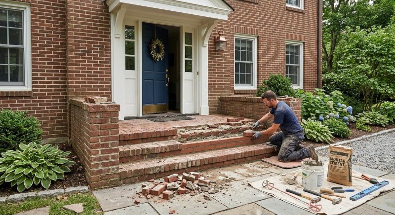 Brick Stoop Repair in San Diego, CA