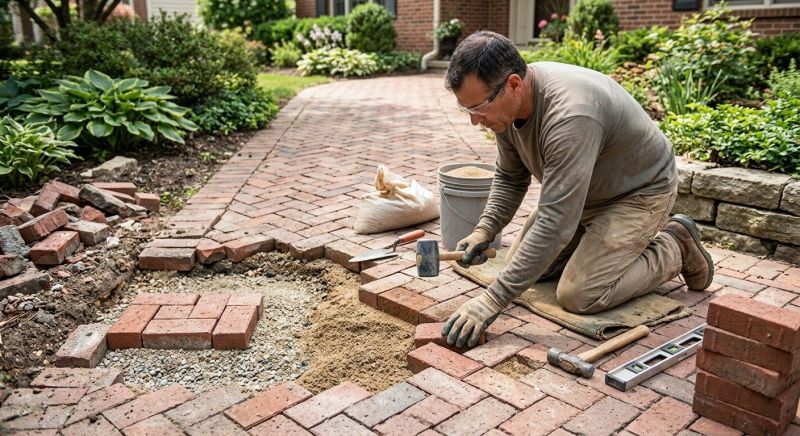 Brick Stoop Repair in San Diego, CA