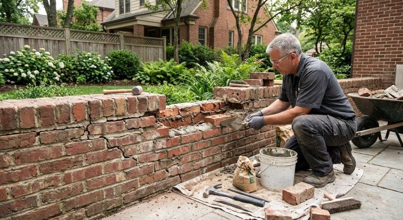 Brick Wall Repair in Lakeside, CA