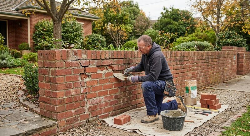 Brick Wall Repair in National City, CA