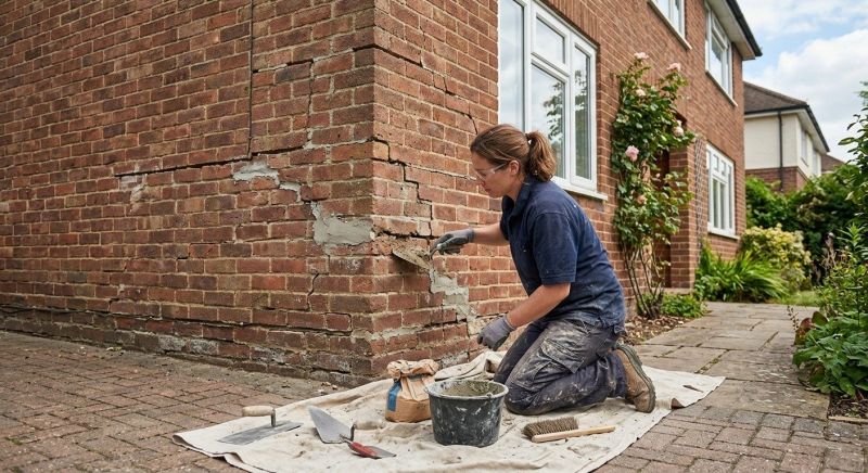 Brick Wall Repair in Poway, CA