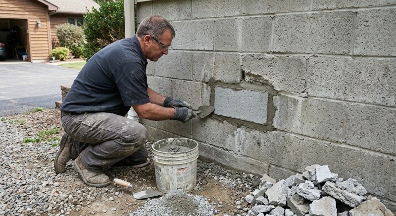 Cinder Block Wall Repair in Jamul, CA