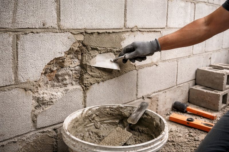 Cinder Block Wall Repair in Rancho Santa Fe, CA