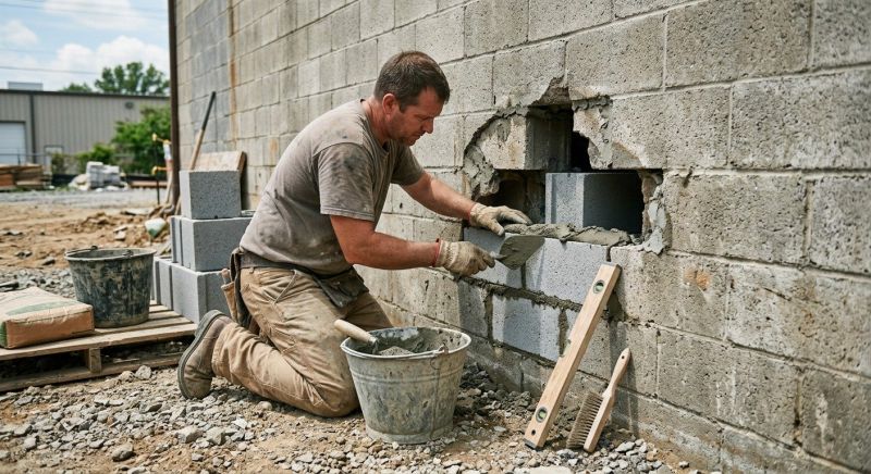 Concrete Block Repair in Encinitas, CA