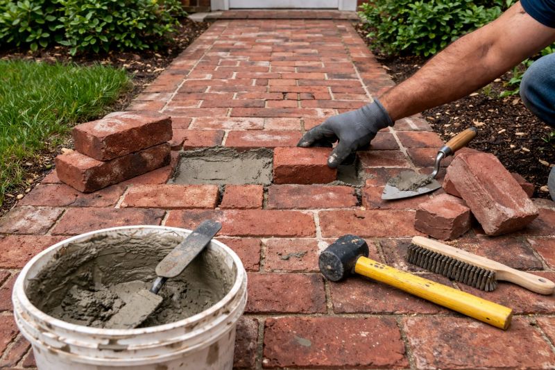 Entryway Brick Repair in San Diego, CA