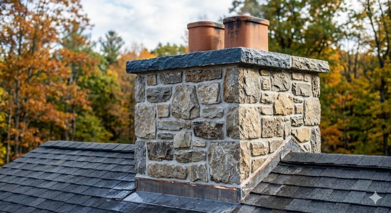 Stone Chimney Installation in La Jolla, CA