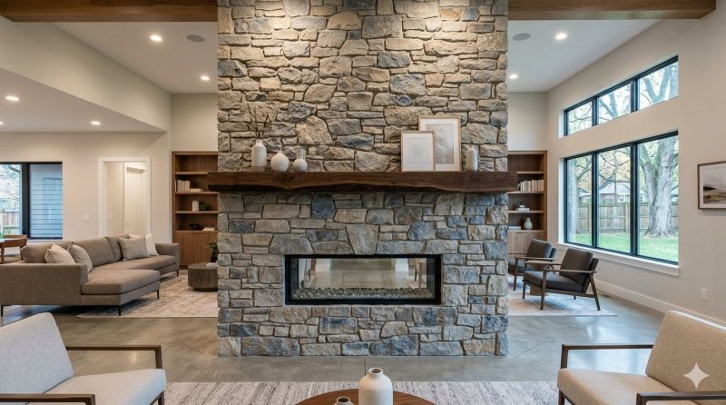 Stone Chimney Installation in San Marcos, CA